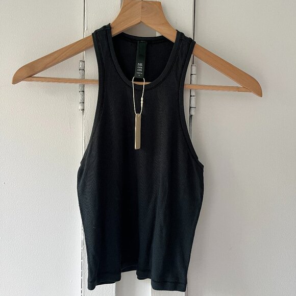 SKIMS Soft Lounge Ribbed Racer Back Tank Top - Forest Green - Size S - Picture 1 of 5